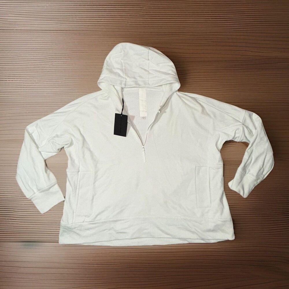 Nike WMNS Every Stitch Considered 1/4 Zip Hoodie Size M White Cw3739-010